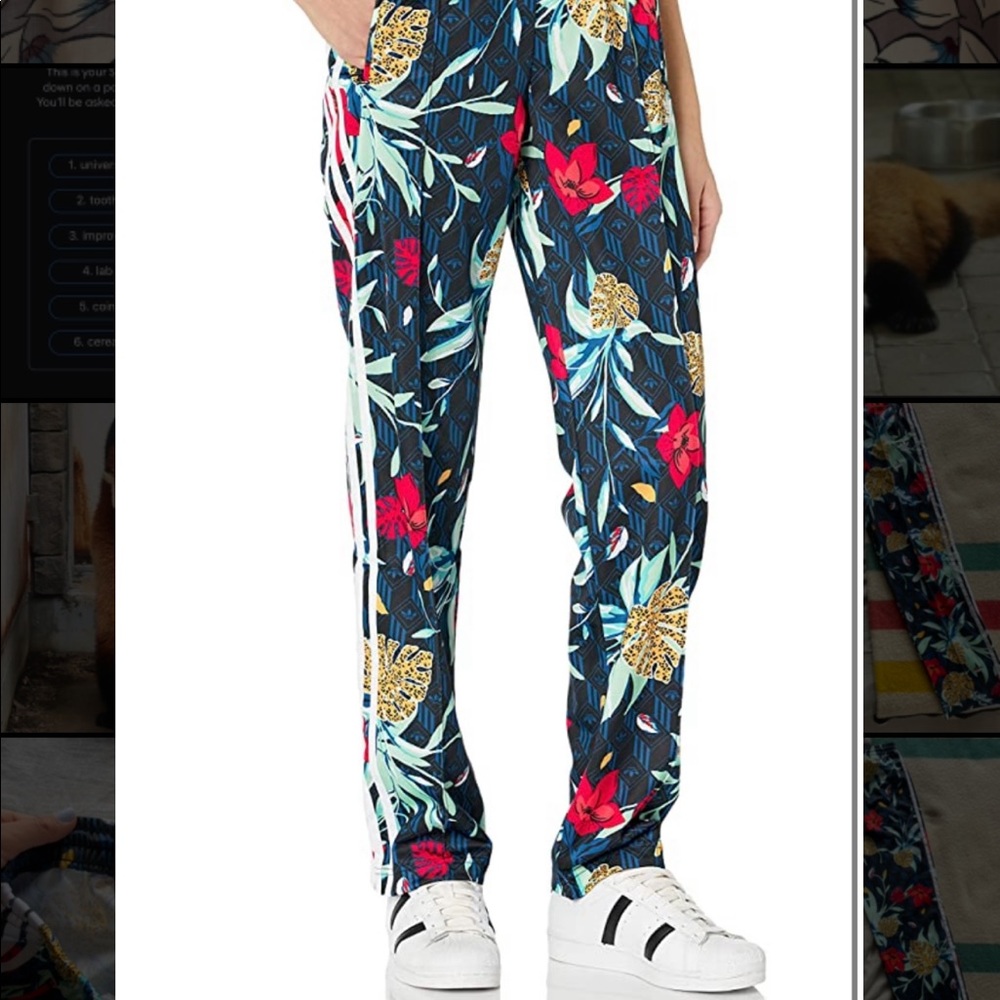 adidas Originals x HER Studio London Tropical-Print Full Length Track Pants - XS